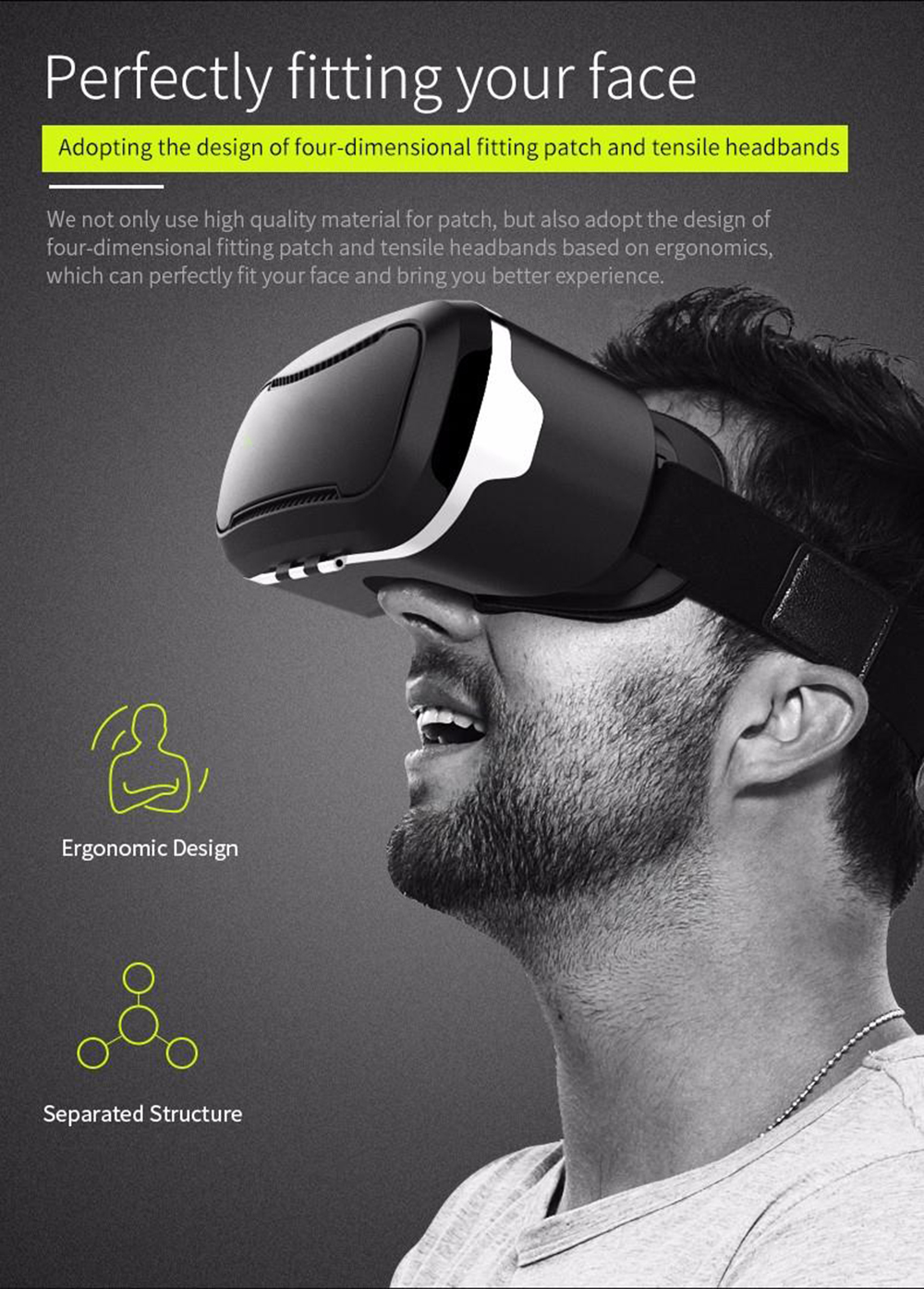 VR-PRIMUS VX3 VR Brille, VX3 + Fernbedienung für Android Smartphones 